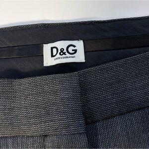 Dolce & Gabbana light wool blend charcoal pants size EU 38